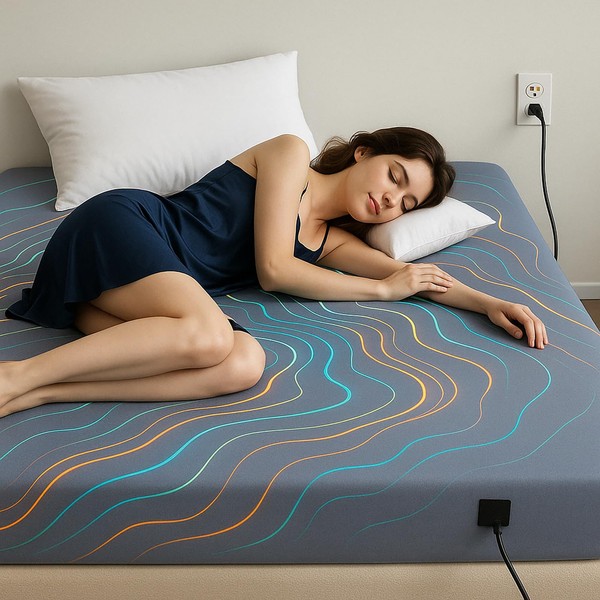 JiaPoem Grounding Bed Sheets- 90% Organic Cotton &10% Conductive Silver