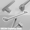 YTTSOYTS Glass Shower Door Handle Towel Bar 540MM Stainless Steel