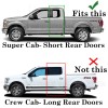 Torox 2015-2025 Ford F150 Extended/Super Cab 4PC SMOKE Door Vent