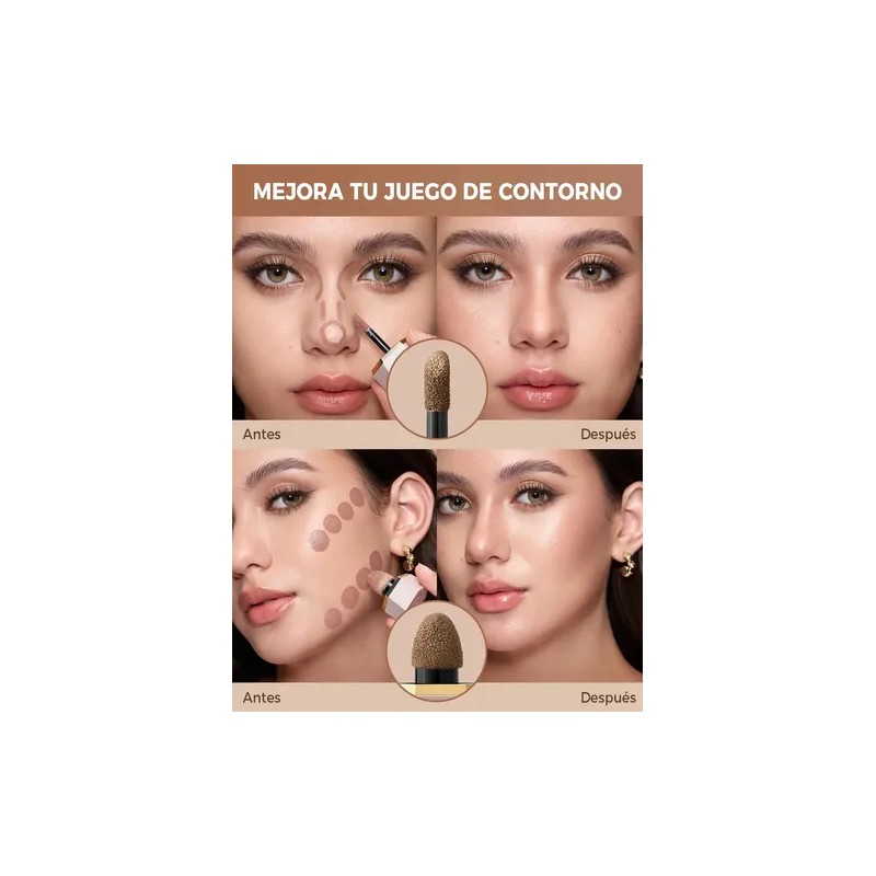 SHEGLAM Precision Sculpt Dúo Contorno Líquido - Stone