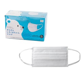 Qurra Smooth Shirokuma-chan Masks, Disposable, Individually Packaged, Soft Ear Hooks, Approx. 6.9 x 3.7 inches (17.5 x 9.5 cm), Regular Size, Pack of 35