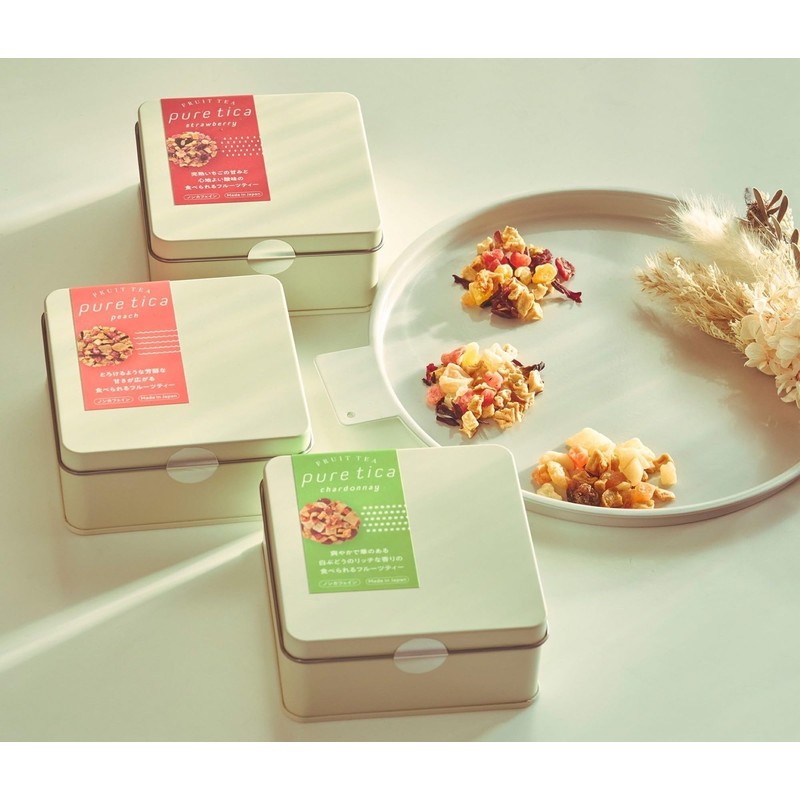 Pure Tica Edible Fruit Tea Set of 2, Strawberry x