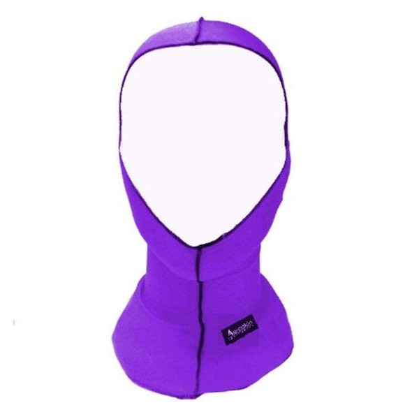 Aeroskin Nylon Spandex Solid Hood, Purple