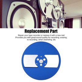 7 Inch Aluminum Alloy 2 Hole Tape Empty Reel Spare Part 184G for Hub Flange Universal for Coil Tape (Blue)