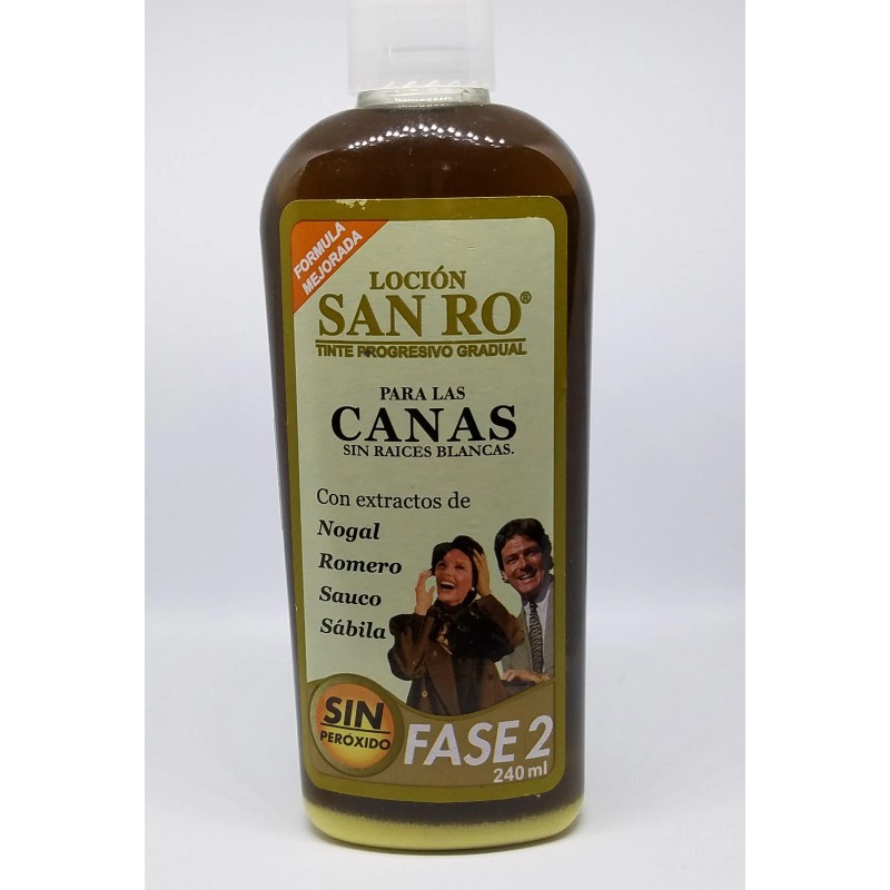 SAN RO Gray Hair LOTION Coloring Treatment Herbal Extracts 240ml