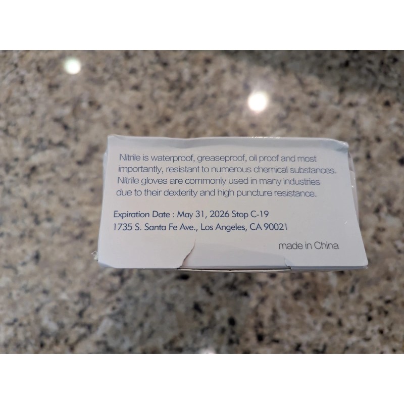 Stop C-19 Nitrile Exam Gloves Powder-Free Latex Free Stop C-19