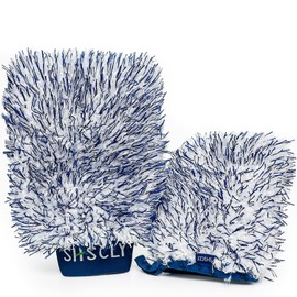 SHSCLY Sisclay Car Wash Mitt, Mini Gloves, Microfiber, Gloves, Wheels, Car Wash Supplies, For Cars, Motorcycles, Wash Mitts (Approx. 5.9 x 4.7 inches (15 x 12 cm), Pack of 1 (1 Piece) (L/S Set (1 Each