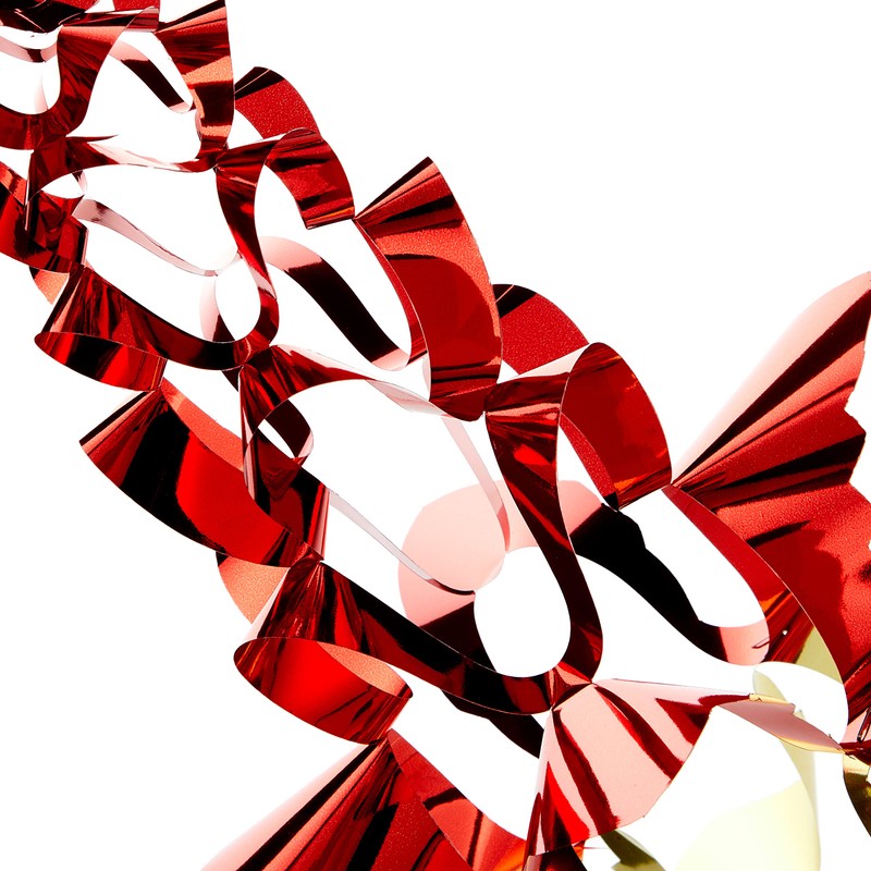 Premier 5050882272304 6 Section RED & Gold Garland, Glass