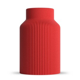 ebenkunst Rabella - Vaso decorativo moderno per erba della pampa e fiori secchi, in stile scandinavo per soggiorno, oggetto di design 3D in plastica (PLA), leggero e infrangibile, prodotto in Germania