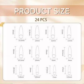 Auroriel Gelb Weiß Verlauf Almond Press On Nails 24 Pcs French Tip Pink Hawaii Flower Gold Rhinestones Art Nails for Gluing Summer Manicure Set for Women Teenagers Vacati