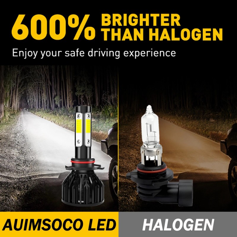 AUIMSOCO 4x 9005 9006 LED Combo Headlight Bulbs High Low