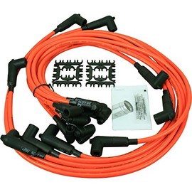 AIP Electronics Dragon Fire Performance Direct Fit 8mm Orange Low Ohm Spark Plug Wire Set Compatible Replacement for 1959-1972 Dodge Mopar Chrysler 383 400 413 440 OEM Fit PWJ133-O