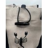 Aricsen Fabric Canvas Tote Bag With Handles 2-Pack Zodiac Sign