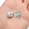 B-325 Silver Snap Buttons, 0.6 inch (15 mm), 10 Pairs