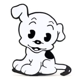 Pudgy Dog Betty B - Vinyl 4.5 Inches (Color: Black) Decal Laptop Tablet Skateboard Car Sticker