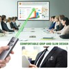 Wireless Presentation Clicker with Green Laser Pointer, Volume Control USB