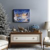 Christmas Ice Skating Rink Canvas Wall Art Decor - Festive