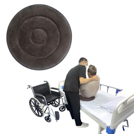 Ehucon Swivel Seat Cushion 360 Degree Rotating Seat Cushion Light Weight Portable Pivot Disc Pad for Elderly, Swivel Car Seat Easy Turning from Bed to Wheelchair or Chair (40cmX40cm-Gray)