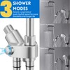 Ryamen Dual Shower Head Combo, 8'' High Pressure Rain Shower