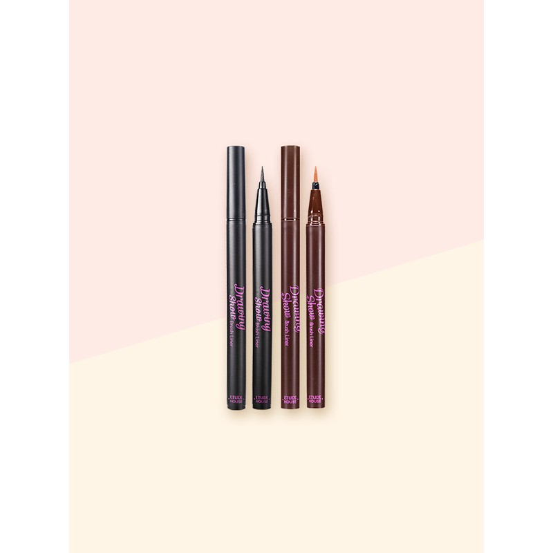 Etude Drawing Show Brush Liner, BK801 Black Heart / 에뛰드