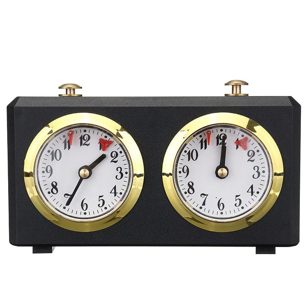 Analog Chess Clock Timer, Retro Wind-Up Mechanical Chess Clock with