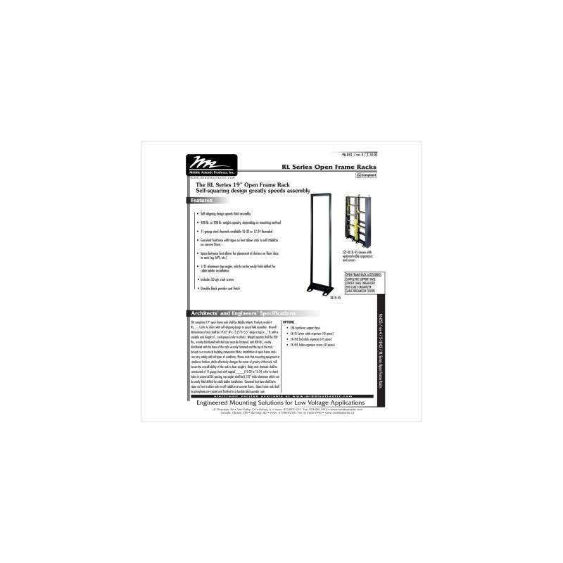 CK-45 and CK-45E Cable Organizer Covers, 2 Pieces