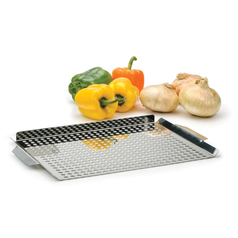 RSVP Stainless Steel Barbecue Grilling Pan