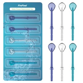 Replacement Heads for Waterpik Water Flosser (6 Tongue Cleaner Tips)