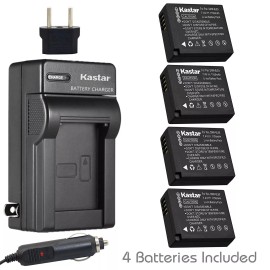 Kastar DMW-BLG10 Battery & Regular Charger for Panasonic Lumix DMC-GF3 GF5 GF6 GX80 S6