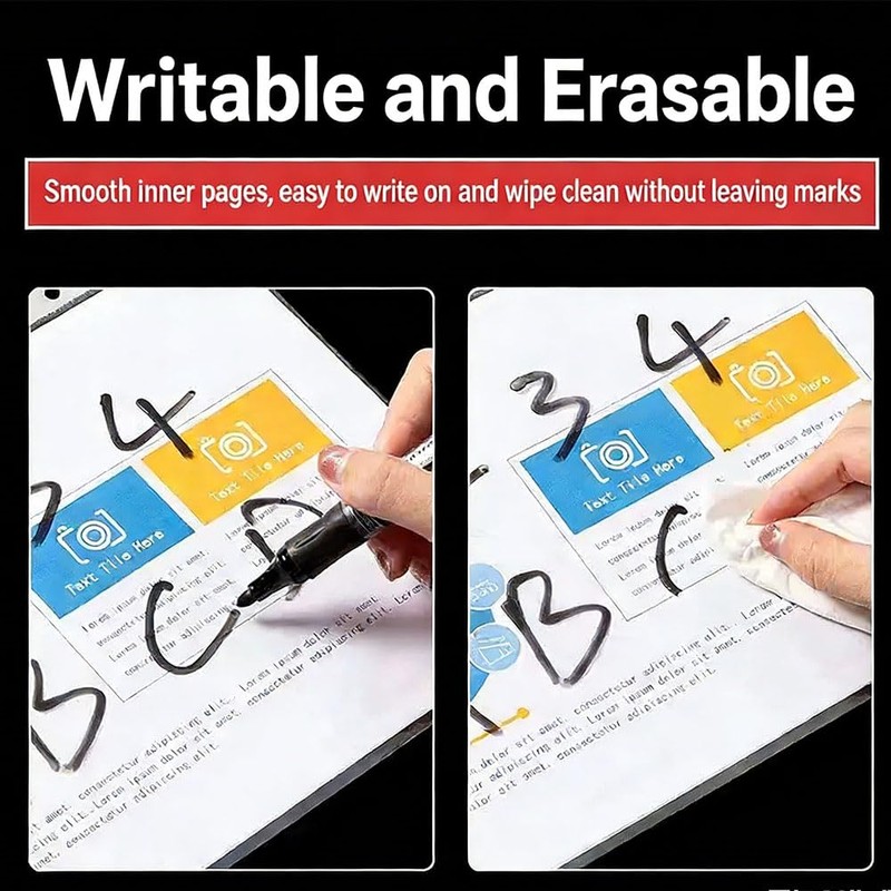 Sheet Protectors 8.5 x11 Inch with Index Tab, 50 Pack