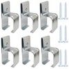 YOVXKAN Heavy Duty Box Rail Hanger Bracket with Bolts, Barn