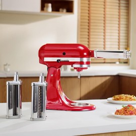 Pasta Attachment for KitchenAid Mixer, Includes Pasta Sheet Roller, Spaghetti Fettuccine Cutter, 3Pcs for Pasta Attachment by HOZODO