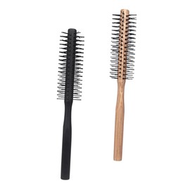 Healeved 2pcs Scalp Comb for Curly Hair Wide Tooth Hair Comb Wooden Roller Brush for Blow Drying Styling