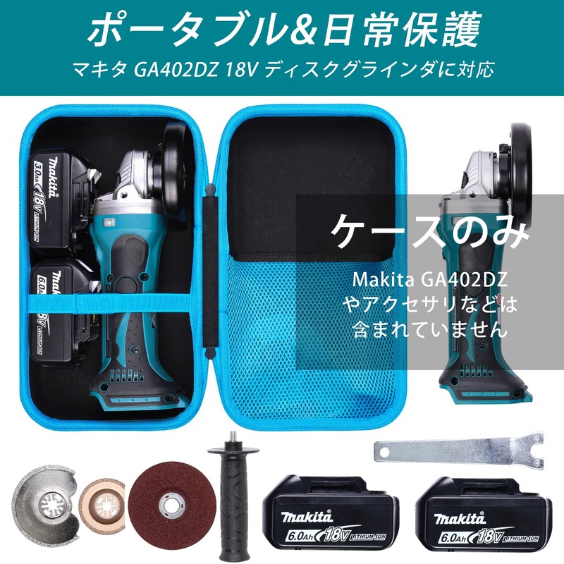 Makita Disc Grinder GA402DZ/GA400DZ Storage Case (Case Only) - Khanka