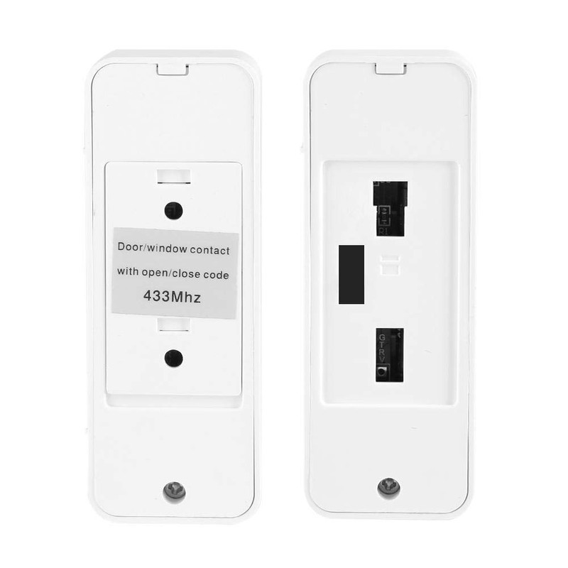ASHATA 433MHz Door Magnetic Contact Input Sensor Alarm Sound Wireless
