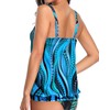 Yonique Womens Blouson Tankini Top No Bottom Loose Fit Swim