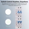 Swokely 2P Smart Circuit Breaker, 100A 220V WiFi Smart Energy