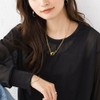 Cream Dot Necklace, Women's, Popular, Hypoallergenic, Stainless Steel, Surgical Stainless