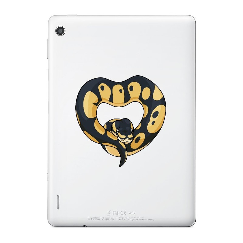 Ball Python Heart Snake Decal -Indoor and Outdoor use! (Phantom)
