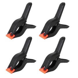 4pc 4.5" Spring Clamps - Extra Strength and Grip Clips Textured Handles, DIY Projects, Tarpaulin, Garden, Market Stall, Canvas Paper, Photo Studios, Arts Crafts (8pc 4.5" Clamps)