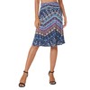 Urban Coco Women's Ruched High Waist Knee Length Jersey A-Line