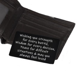 Nfyxcaz Religious Gifts for Men Christian Cards Engraved Wallet Insert Card for Women Men Graduation Christmas Birthday Present Inspirational Present Baptism Gifts for Him Her