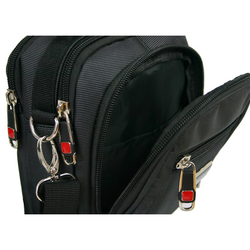BS Bs Men's Shoulder Bag Black, black, Men's bag