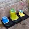 AHFCANG 3Pcs Plastic Boot Trays for Entryway,Multi-Functional Shoe Tray,Shoe Mat