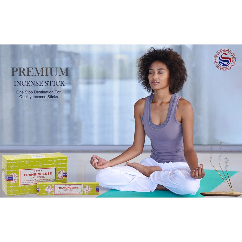 EARTH Satya Frankincense Incense Sticks 15 GMS (Pack of 12)