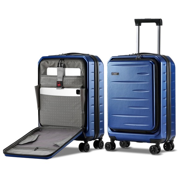 CENSIEN Carry On Luggage 22×14×9 Airline Approved, 20 Inch Lightweight