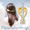 SOULMEET Angel of Prayer Locket for Ashes, Sterling Silver Guardian