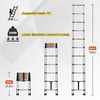 Simple Deluxe Telescoping Ladder 10.5FT Aluminum One-Button Retraction Extension System