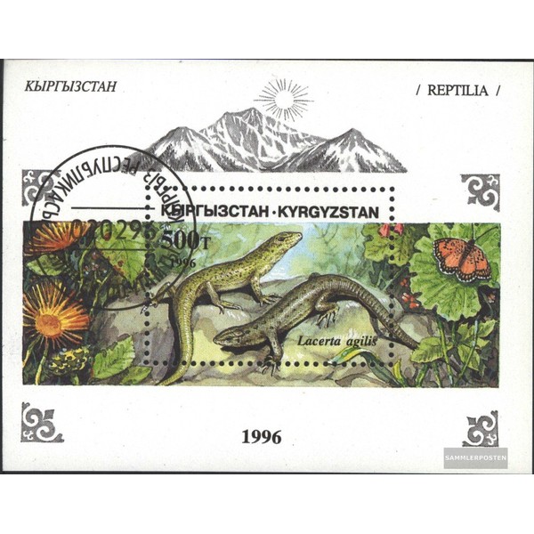 Prophila Collection Kyrgyzstan Block16 (complete Excl. 1996 Reptiles (Stamps for