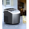 COWSAR Ice Maker Countertop, Stainless Steel Portable Ice Maker Machine
